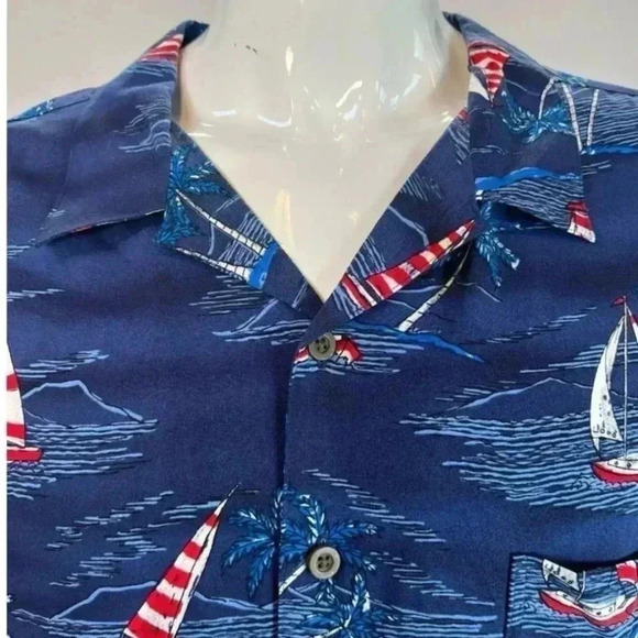 Men’s George button up Hawaiian shirt size 2XL - Picture 9 of 9